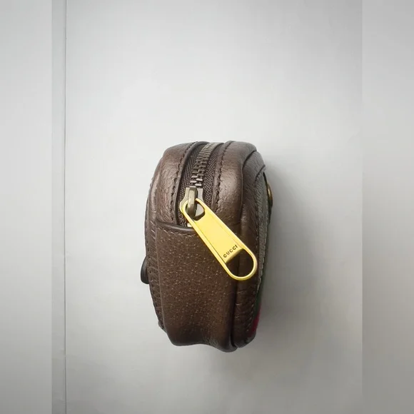 New Gucci GG Ophidia Zipper Key Pouch Case
